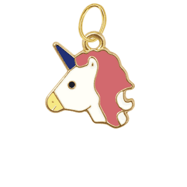 Peach Unicorn Charm