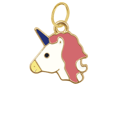 Peach Unicorn Charm