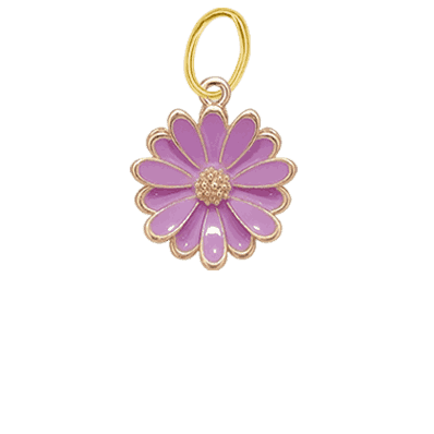 Purple Petal Charm