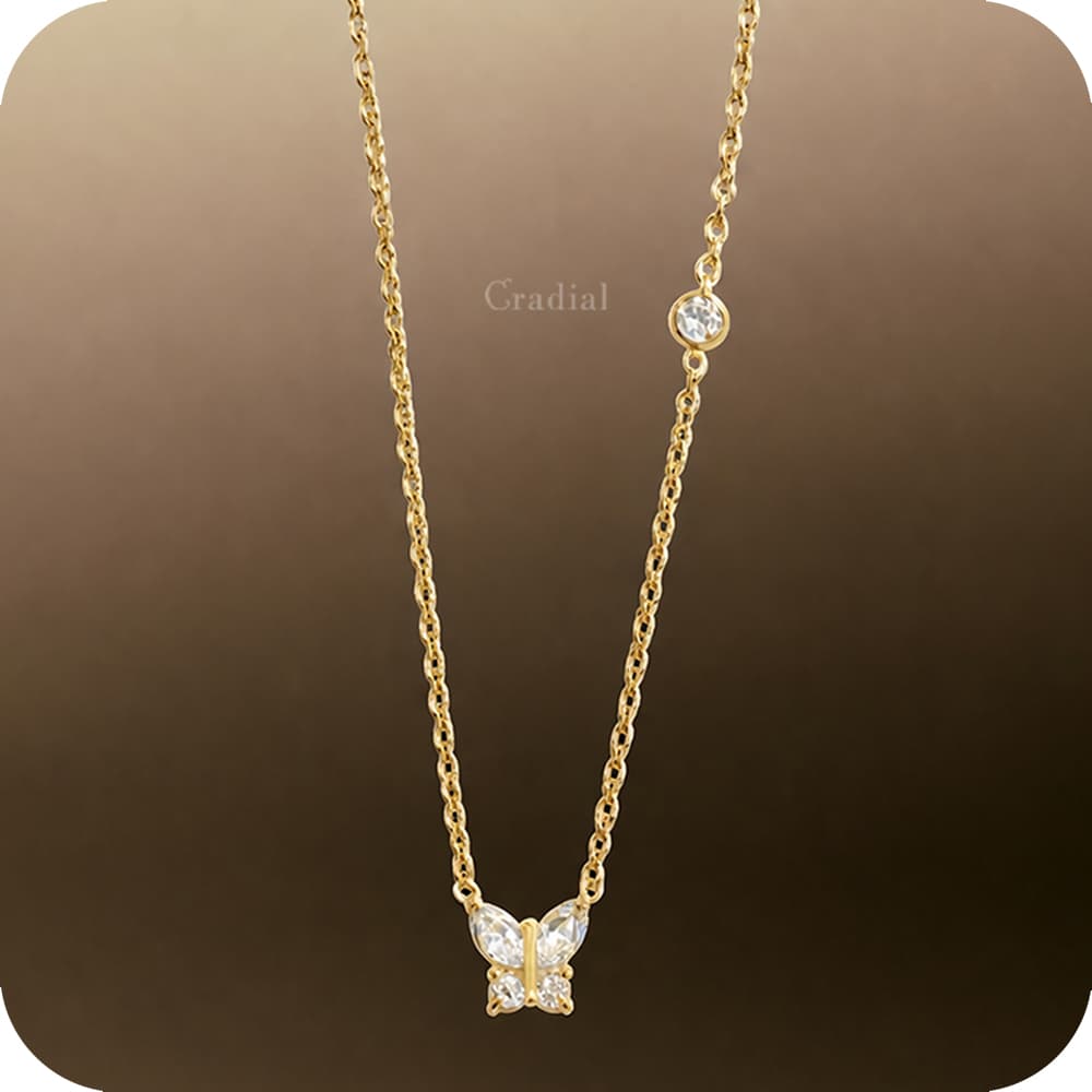 Flutter Gold Necklace