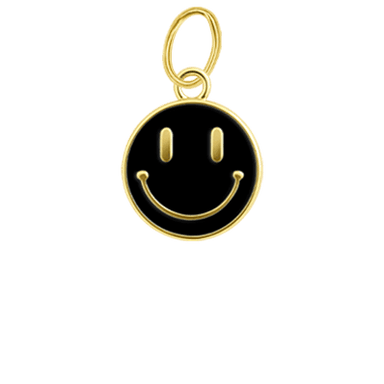 Black Smiley Charm