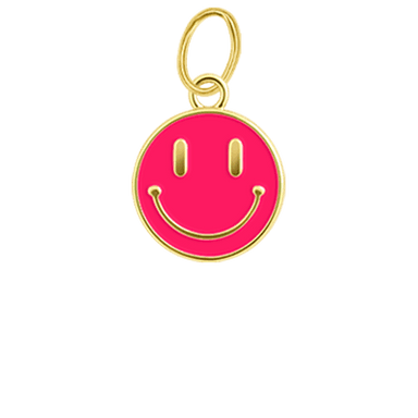 Pink Smiley Charm