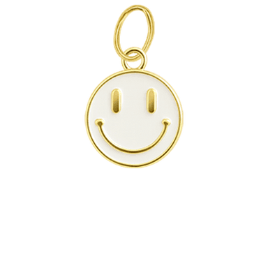 White Smiley Charm