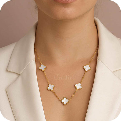 White Clover Necklace