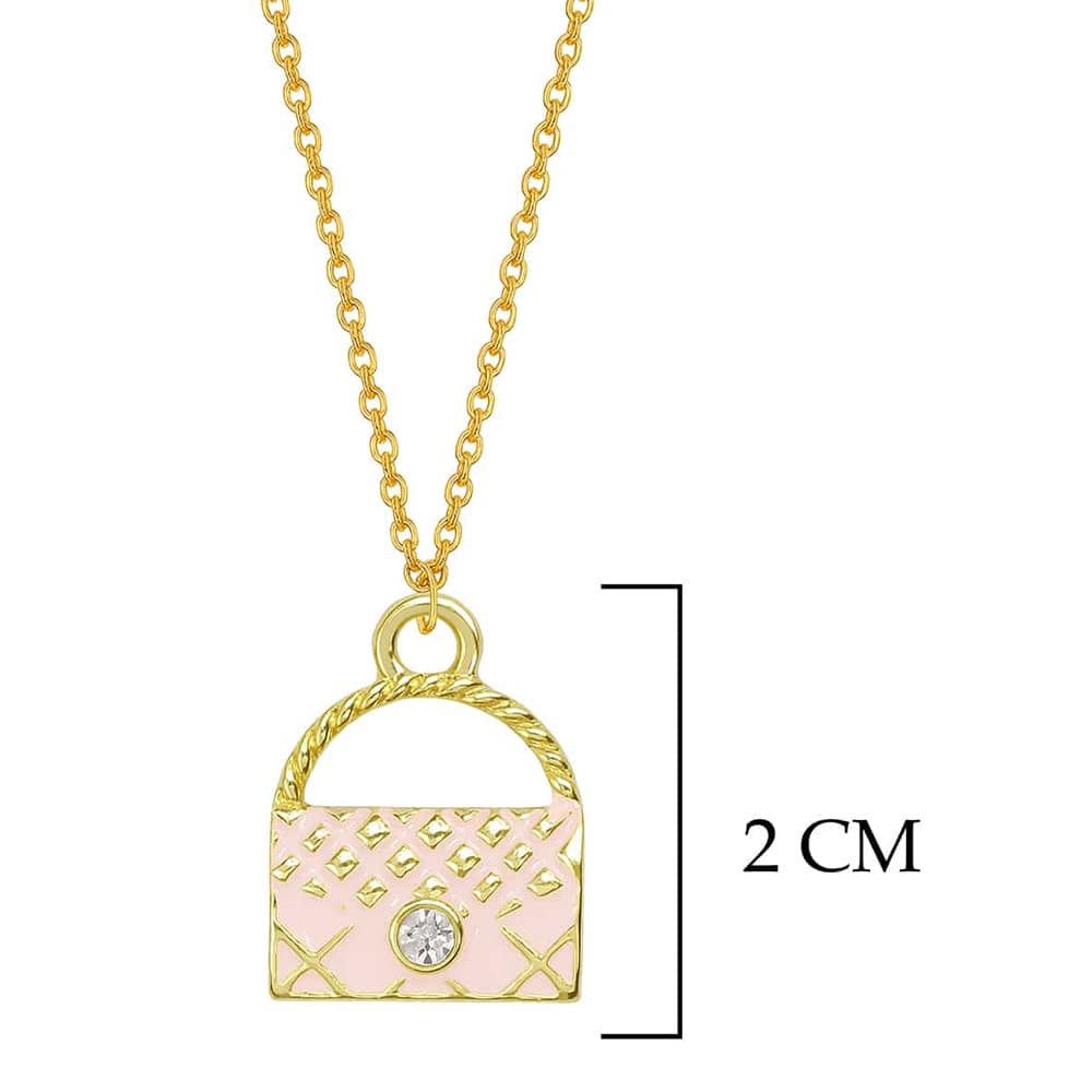 Pink Handbag Necklace