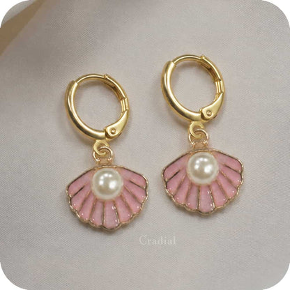 Pink Shell Earrings