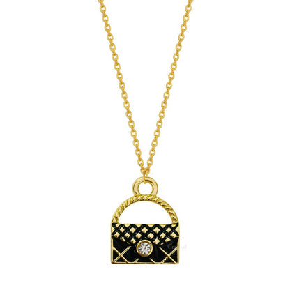 Black Handbag Necklace