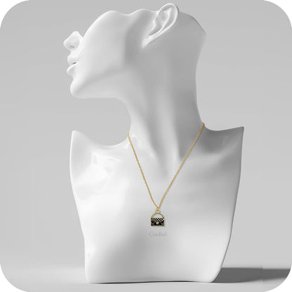 Black Handbag Necklace