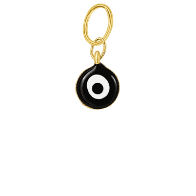 Tiny Black Evil Eye Charm