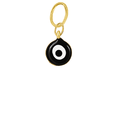 Tiny Black Evil Eye Charm