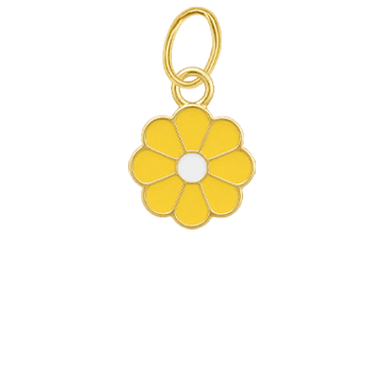 Tiny Yellow Flower Charm
