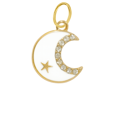 White Moon Charm