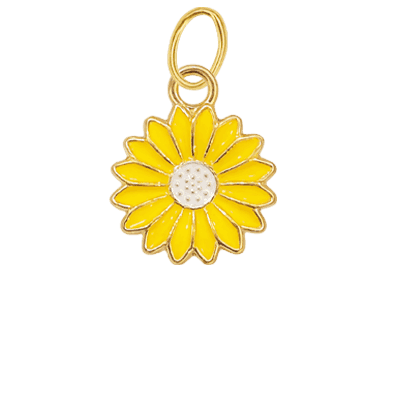 Yellow Daisy Charm