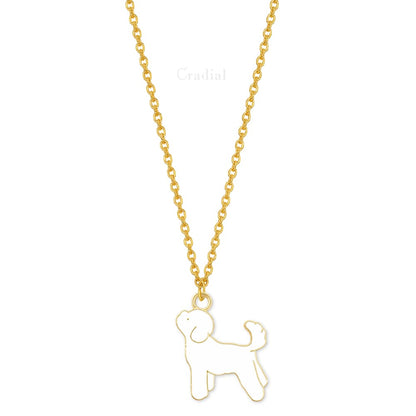 Whitew Dog Necklace