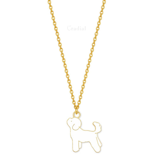 Whitew Dog Necklace