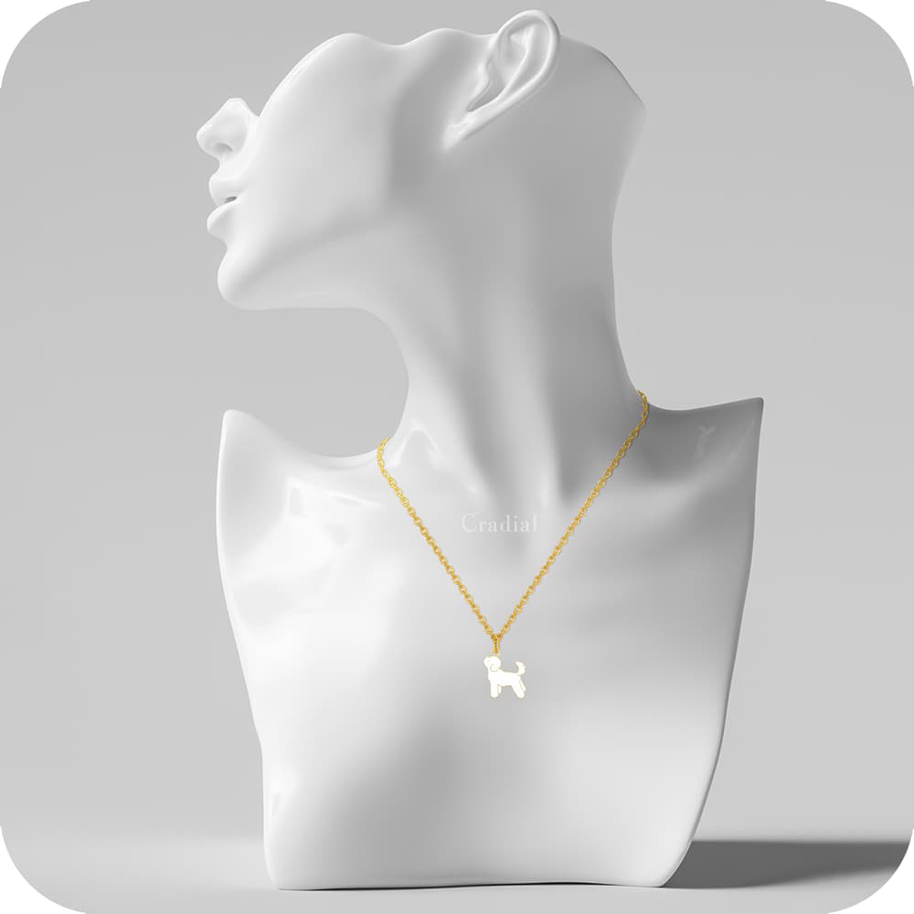 Whitew Dog Necklace