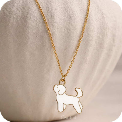 Whitew Dog Necklace