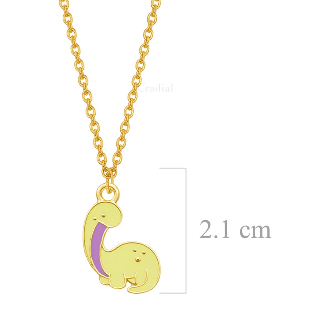 Yellow Dino Necklace