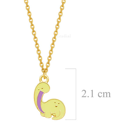 Yellow Dino Necklace